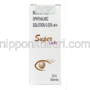 スーパーラッシュ　ビマトプロスト目薬 0.03% 3ml　箱