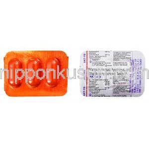 AKT-FD,エタンブトール267mg /リファンピシン150mg//ピラジナミド 500mg/イソニアジド100mg 錠シート