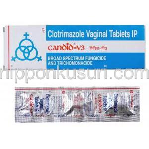 カンディッドV3,ロトリミンジェネリック,クロトリマゾール膣錠 200mg