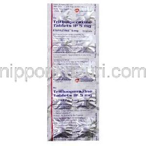 エスバジン,ステラジンジェネリック,トリフロペラジン 5mg 錠　ブリスターパック　情報