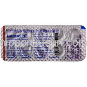 ロテンシル AT レルカニジビン塩酸塩 10mg/アテノロール 50mg 錠　シート　情報