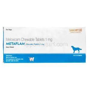メタフレム　犬用チュアブル錠　メロキシカム 1mg　箱