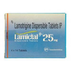 ラミクタール口腔崩壊錠，ラモトリギン 25mg 箱