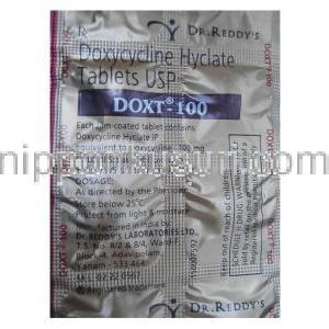 ドクスト (ドキシサイクリン) 100 mg ブリスターパック 情報