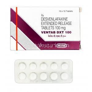 ベンタブDXT，プリスティークジェネリック，デスベンラファキシン 100mg 徐放性製剤