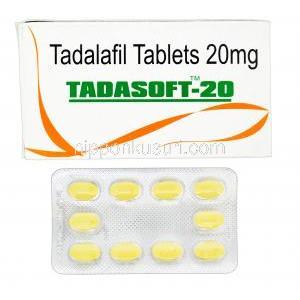 タダソフト, シアリス ジェネリック, タダラフィル 20 mg ソフト錠