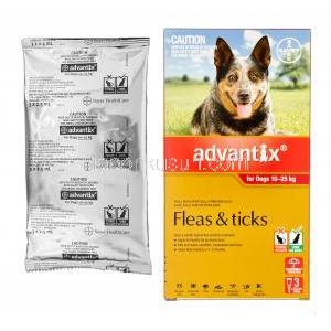 アドバンティックス　外皮用剤　10kg-25kgの犬用　2.5ml X 3パック