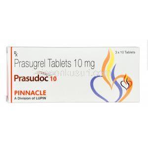 プラスードク，エフィエントジェネリック，プラスグレル 10mg 箱