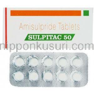 スルピタック, アミスルピリド 50mg 錠 (Sun Pharma)