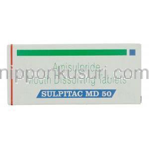 スルピタック, アミスルピリド 50mg 錠 (Sun Pharma) 箱