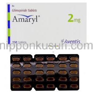 アマリール Amaryl, グリメピリド 2mg 錠 (Aventis)