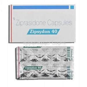 ジプシードン Zipsydon, ジオドンジェネリック, ジプラシドン 40mg カプセル (Sun Pharma)