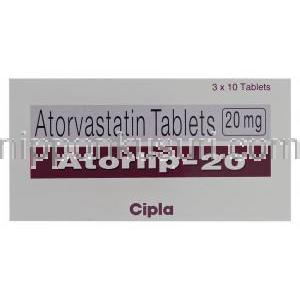 アトルリップ, リピトール ジェネリック 20mg　