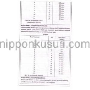 メトキサレン/アミノ安息香酸配合　メラノシル　軟膏 (Wardex Pharma) 説明書2