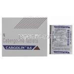 カブゴリン, カベルゴリン Cabgolin 0.5MG 錠 (Sun Pharma)