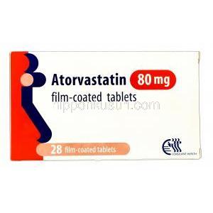 アトルバスタチン,リピトール ジェネリック,アトルバスタチン 80mg 箱