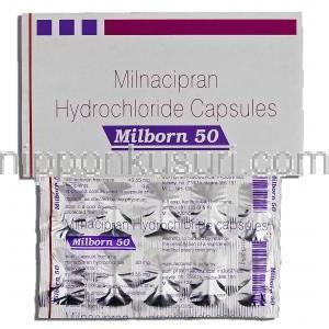 ミルボーン Milborn 50, トレドミン ジェネリック, ミルナシプラン, 50mg, カプセル
