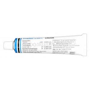 トレチンクリーム，レチン-A, トレチノイン 0.025% 30g　チューブ情報