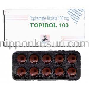 トピロール100 Topirol 100, トピナ ジェネリック, ピラマート 100mg, 錠