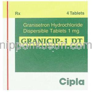 グラニセトロン  (カイトリルジェネリック),  Granicip-1 DT,　1 mg 錠 箱
