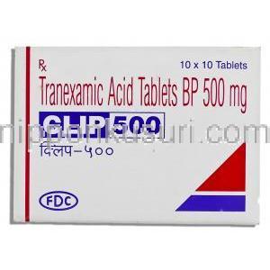 クリップ, トラネキサム酸 500mg 錠 (FDC) 箱