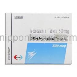 メチコバル Methycobal, メコバラミン 500mcg 箱
