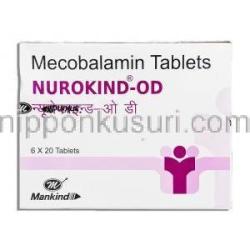 ニューロカインド-OD Nurokind-OD, メコバラミン 1,500mcg  錠 （Mankind Pharma） 箱