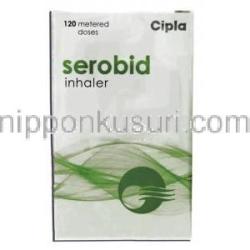 サルメテロール（セレメント ジェネリック）, Serobid, 25マイクログラム 120回分 吸入剤 (Cipla)