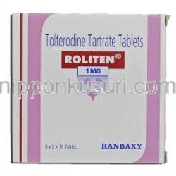ロリテン Roliten, デトルシトール ジェネリック, 酒石酸トルテロジン, 1mg, 錠 箱