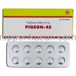 ピジョン45 Pigeon-45, アクトス ジェネリック, ピオグリタゾン, 45mg, 錠
