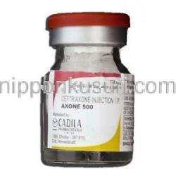 アキソン500 Axone 500, ロセフィン ジェネリック,  セフトリアキソンナトリウム 500mg, 注射, バイア