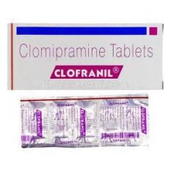 クロフラニル Clofranil, アナフラニル ジェネリック, クロミプラミン  25mg, 錠