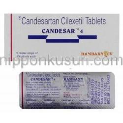 カンデサール Candesar (ブロプレス ジェネリック) カンデサルタン 8mg 錠 (Ranbaxy)