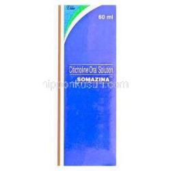  ソマジナ　Somazina 60ml、シチコリン経口液剤　500mg　箱