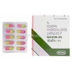 Doxin-25　ドキシン、ジェネリックシネクアン　Sinequan、ドキセピン25mg