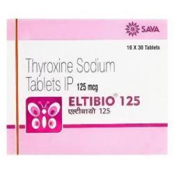 エルチビオ　125　Eltibio、ジェネリックシンスロイド　Synthroid、チロキシンナトリウム125mcg　