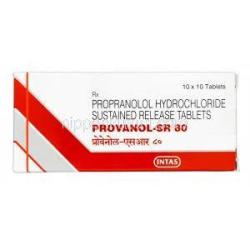 プロバノールSR　80，インデラルジェネリック，プロプラノール 80mg　徐放性錠　箱