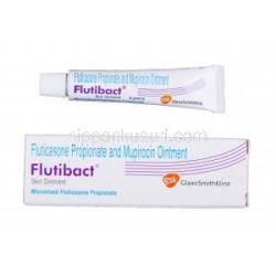 フルチバクト軟膏, フルチカゾンプロピオン酸エステル 0.005% / ムピロシン 2.0% 軟膏 5g
