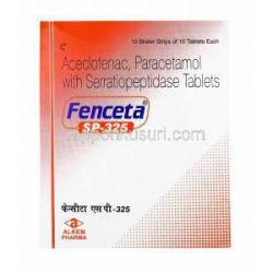 フェンセータ SP (アセクロフェナク/ アセトアミノフェン/ セラチオールペプチダーゼ) 箱