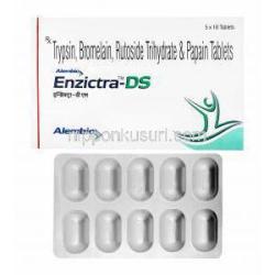 エンジクトラ DS (ブロメライン/ トリプシン/ ルトシド/ パパイン) 箱、錠剤