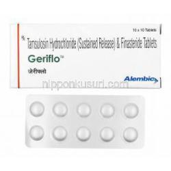 ジェリフロ (タムスロシン/ 低用量フィナステリド) 箱、錠剤
