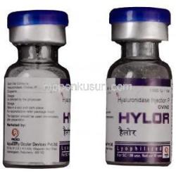 Hylor，ヒアルロニダーゼ注射　1500IU(1バイアルにつき）