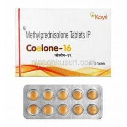 コエロン (メチルプレドニゾロン) 4mg 箱、錠剤