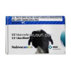 ノビバック KC  ワクチン,気管支敗血症および犬パラインフルエンザウイルス用ワクチン, 1回分, 箱表面
