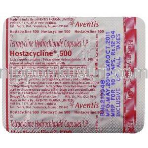 トラサイクリン , Hostacycline, 500 mg 包装
