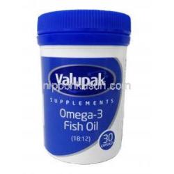 オメガ-3脂肪酸エチルエステル, 1,000 mg 30 カプセル, ボトル
