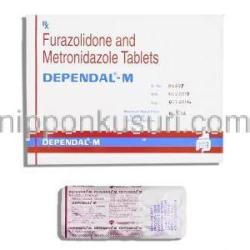 ディペンダル-M DEPENDAL-M, メトロニダゾール/フラゾリドン 300mg/100mg 錠 (GSK)