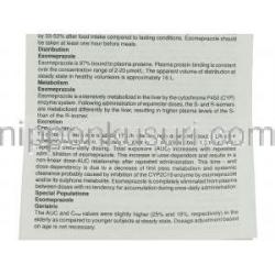 エソメプラゾール(ネキシウム ジェネリック), ネクスプロ Nexpro IV 40mg 注射 (Torrent) 情報シート3
