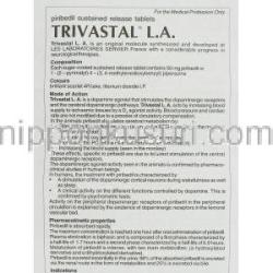 トリバスタルL.A. Trivastal L.A., ピリベジル 50mg (Serdia) 情報シート1