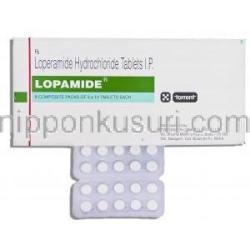 ロペラミド（ロペミンジェネリック）, Lopamide 2mg 錠 (Torrent)